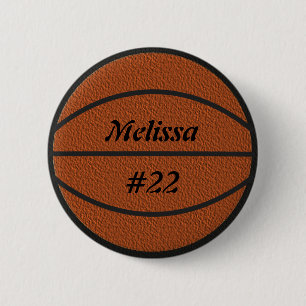 Basketball-Flair-Knopf Button