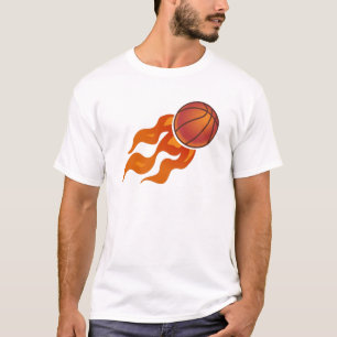 Basketball-Flammen T-Shirt