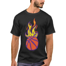 Basketball Flammenball Flame Cartoon Zeichnung