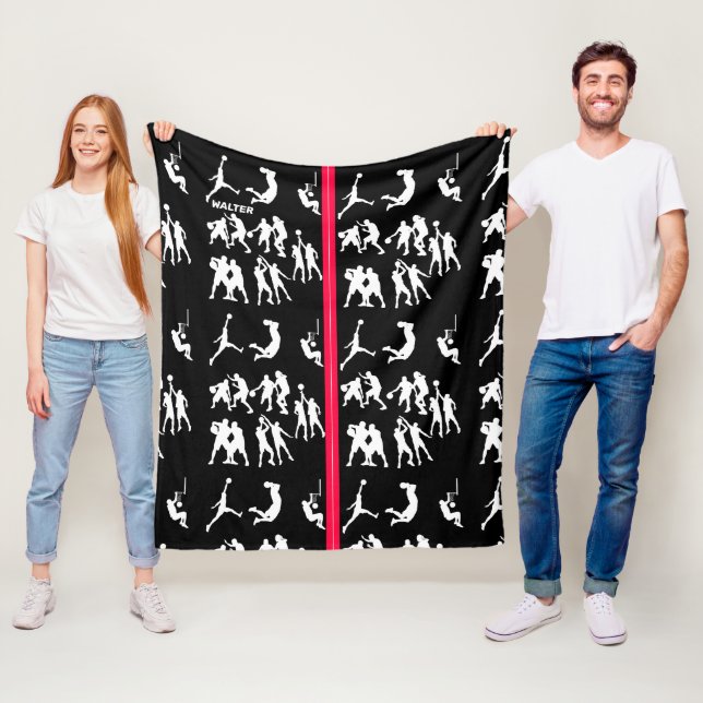 Basketball Fleecedecke (Beispiel)