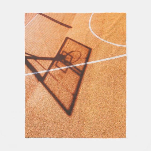 Basketball Fleecedecke (Vorderseite)
