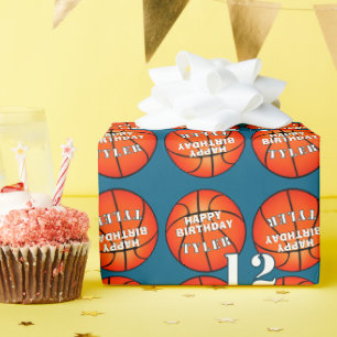 Basketball-Foto Alles Gute zum Geburtstag Geschenkpapier