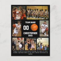 Basketball Foto Collage Fleece Decke