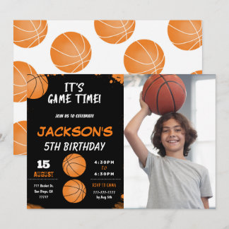 Basketball-Foto Einladung
