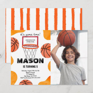 Basketball-Foto Einladung