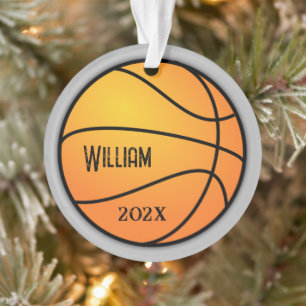 Basketball Foto Vorlage Weihnachtsgeschmack Ornament