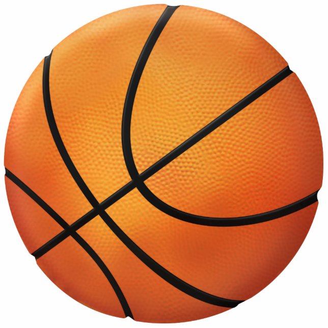 Basketball-Fotoskulptur Freistehende Fotoskulptur (Vorne)