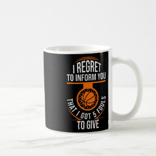 Basketball Fouls Zitat Funny Basketball 5 Foul Cha Kaffeetasse