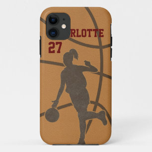 Basketball-Frau iPhone iPad iPod-Galaxie Razr Fall Case-Mate iPhone Hülle