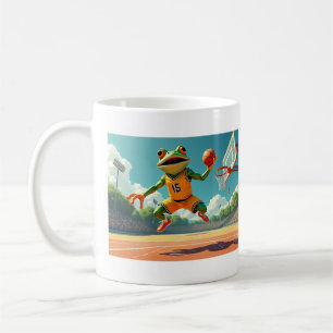 Basketball Frog Tasse zweiseitig