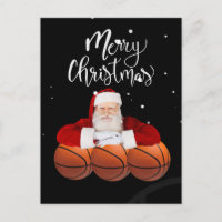 Basketball Frohe Weihnachten mit dem Weihnachtsman