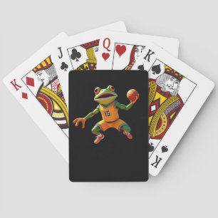 Basketball Frosch Black Poker Spielkarten