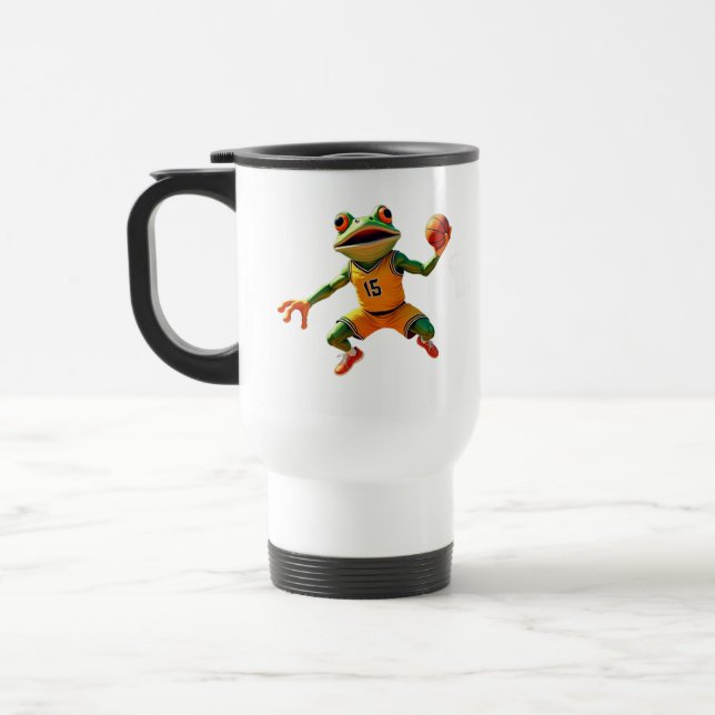 Basketball Frosch Reisebecher zweiseitig (Links)