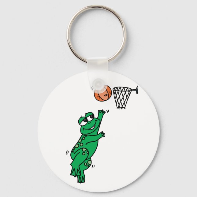 Basketball Frosch Schlüsselanhänger (Vorderseite)