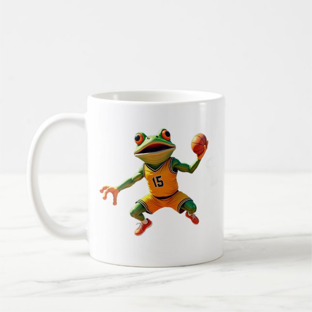Basketball Frosch Tasse zweiseitig (Links)