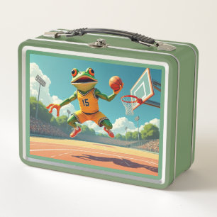 Basketball Froschbox Metall Brotdose