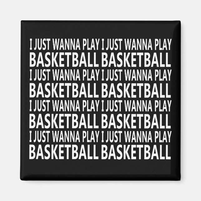 basketball funny sayings magnet (Vorne)