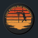 basketball funny sayings magnet<br><div class="desc">Enjoy the game with this unique basketball funny sayings. It is perfect for any basketball fan and also can be given as a birthday or Christmas gift to your best friend, a relative, boyfriend, or girlfriend who also loves playing basketball! This design is also fitting in time for an international...</div>