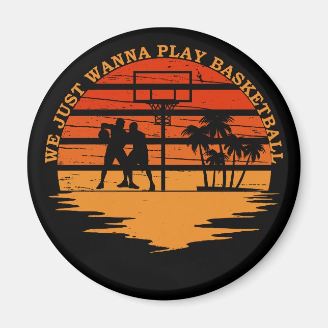 basketball funny sayings magnet (Vorne)