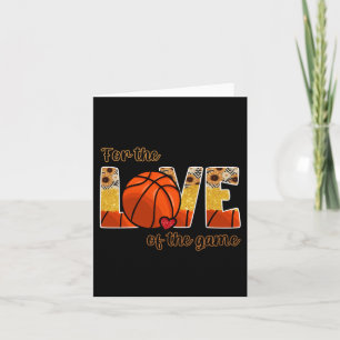 Basketball für die Liebe des Spiels Karte