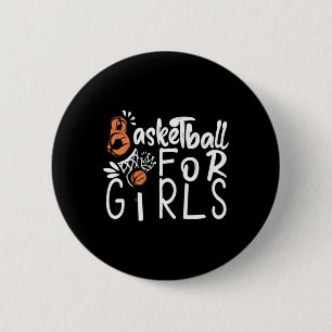 Basketball für Mädchen Button