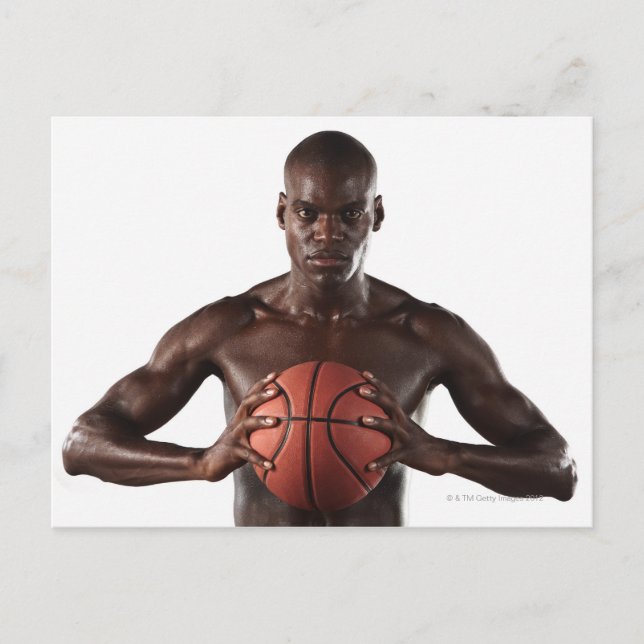 Basketball für Mann Postkarte (Vorderseite)