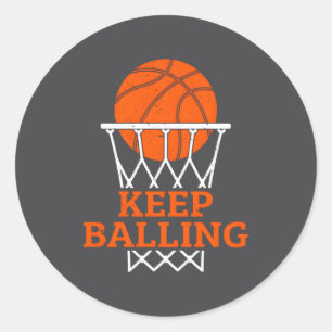 Basketball für Männer Jungen Kepp Ballin Basketbal Runder Aufkleber