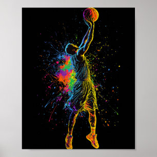 Basketball für Männer Kinder Jugend Spieler Slam D Poster