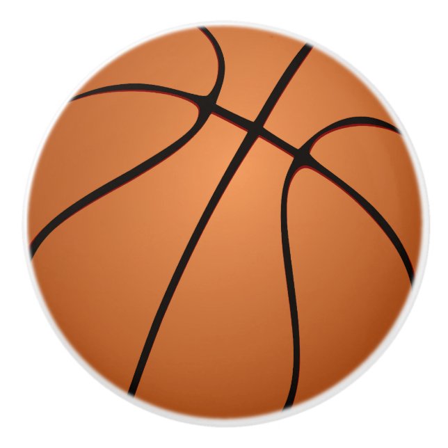 Basketball für Sportfans Keramikknauf (Vorderseite)