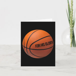 Basketball für Sportler, die Gott und Liebe Karte