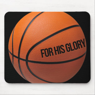 Basketball für Sportler, die Gott und Liebe Mousepad