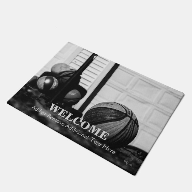 Basketball Fußmatte (Schrägansicht)