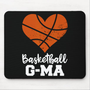Basketball G-ma Spaß Basketball Herz Großmutter Ge Mousepad