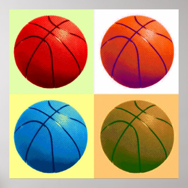 Basketball Game Artwork Poster (Vorne)