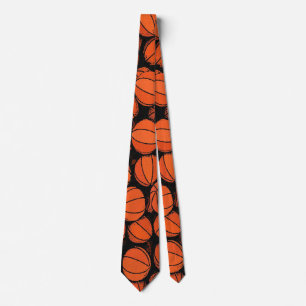 Basketball Game Day Designer Satin Necktie Krawatte