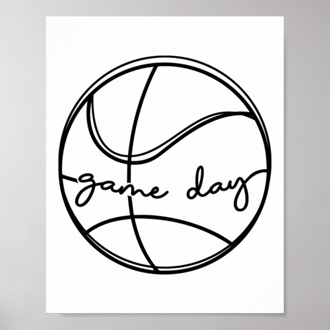 Basketball Game Day Poster (Vorne)