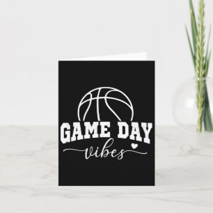 Basketball Game Day Vibes Basketball Mama Lebensla Karte