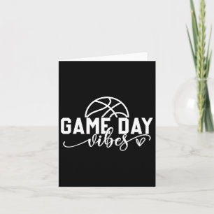 Basketball Game Day Vibes Basketball Mama Lebensla Karte
