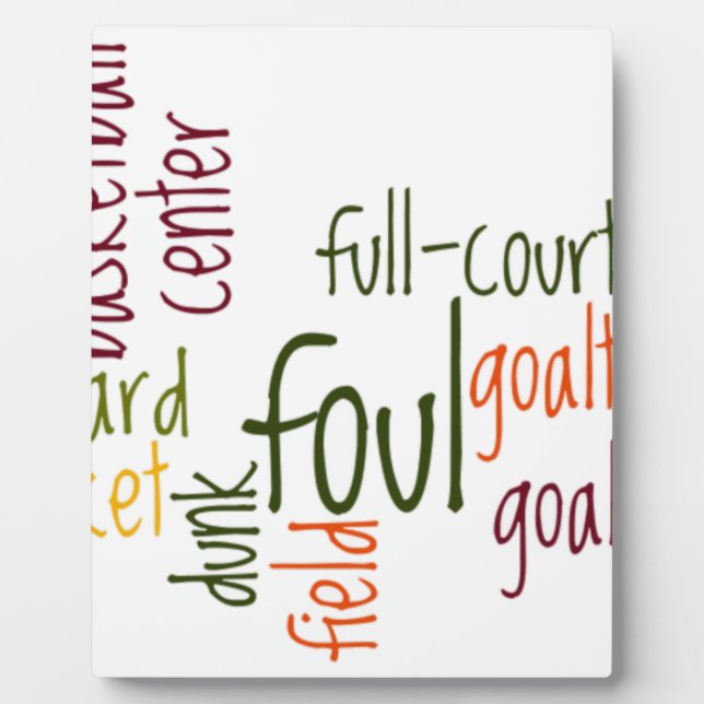 Basketball Game Schönes phantastisches Zitat Fotoplatte (Vorderseite)