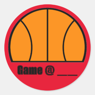Basketball Game Time Sticker
