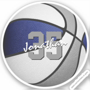 Basketball-Gastgeschenke in Blau Aufkleber