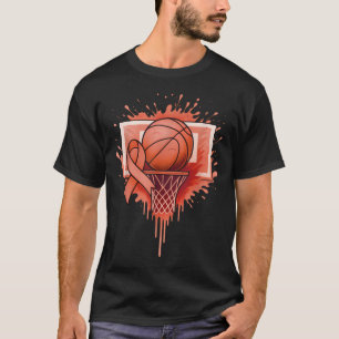 Basketball Gebärmutterkrebs T-Shirt