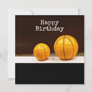 Basketball-Geburtskarte