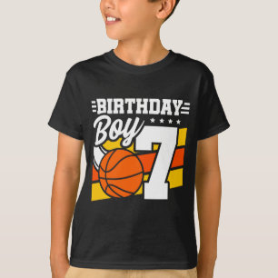 Basketball Geburtstag 7 Jahre alter Junge 7. Gebur T-Shirt