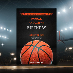 Basketball-Geburtstag Einladung
