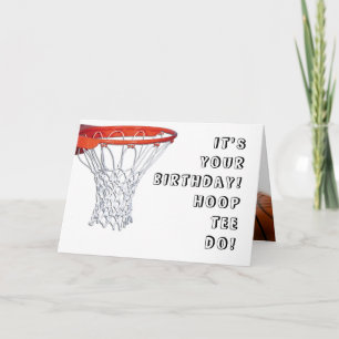 Basketball Geburtstag Karte