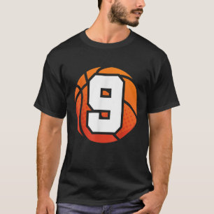 Basketball Geburtstag Nummer 9 für Neun Jahre T-Shirt