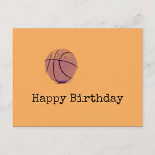 Basketball Geburtstag Postkarte