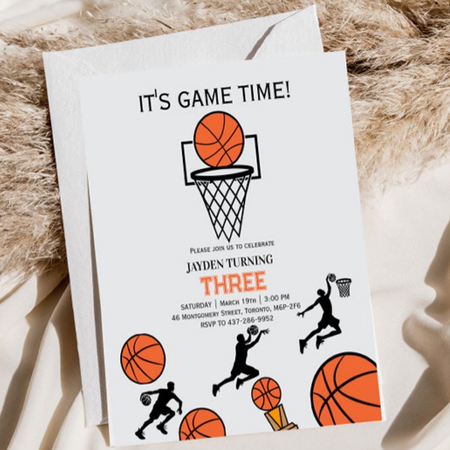 Basketball-Geburtstags-Einladung Einladung (Von Creator hochgeladen)