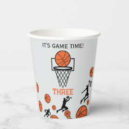 Basketball-Geburtstagsfeier-Einladung Pappbecher